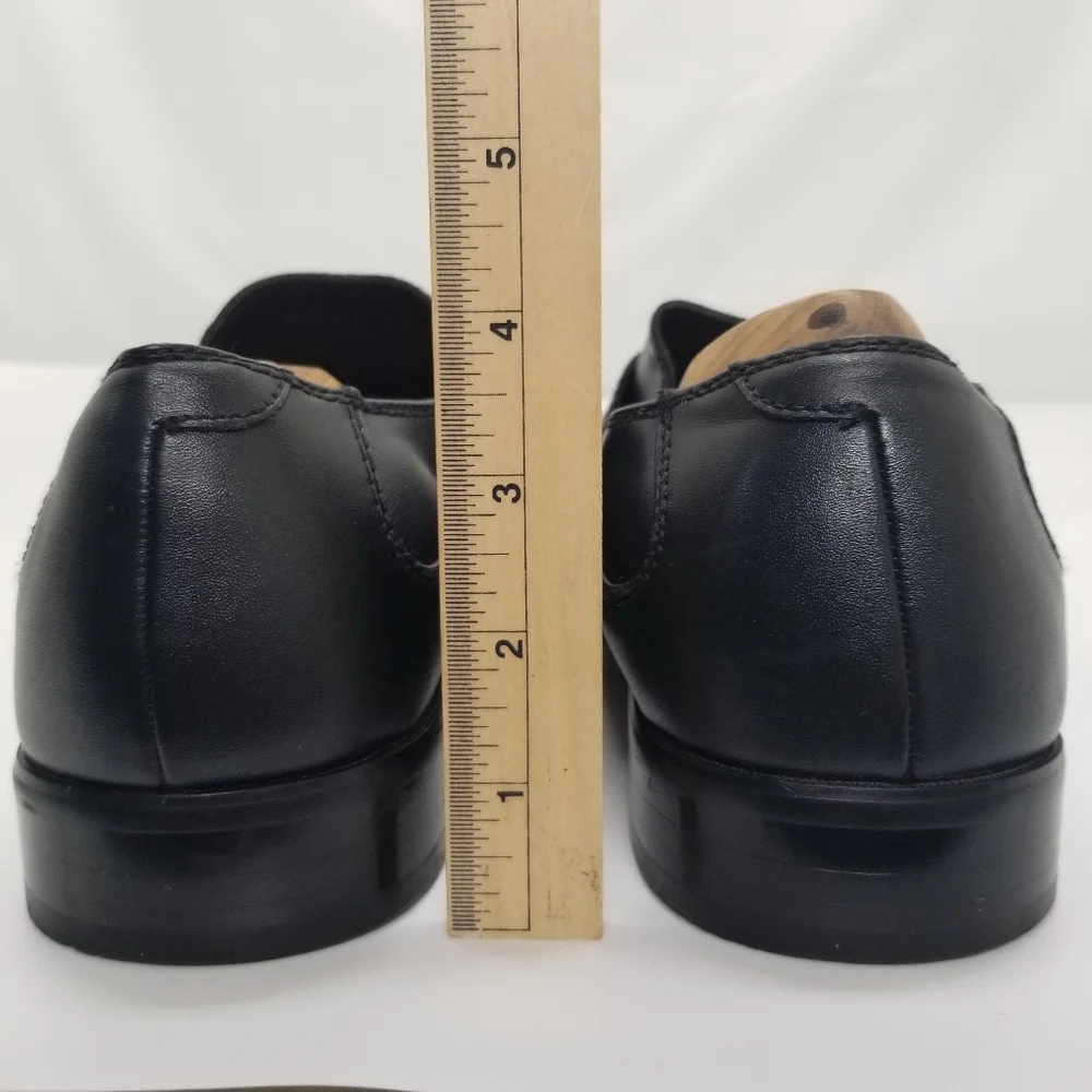 Perry Ellis Portfolio Matthew 07714A Mens Size 10.5 Black Leather Slip On